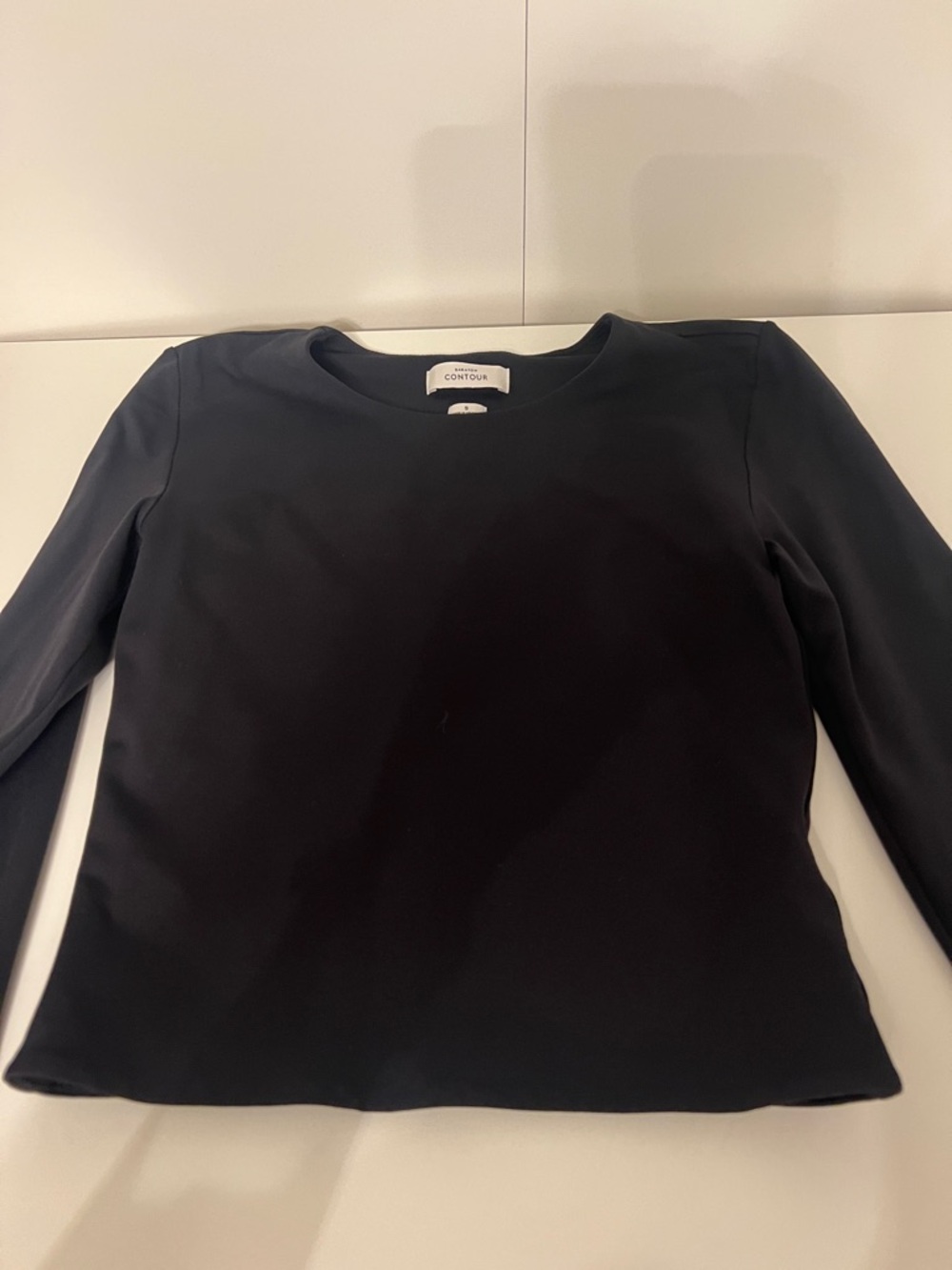 Aritzia Black Long Sleeve Crewneck Top